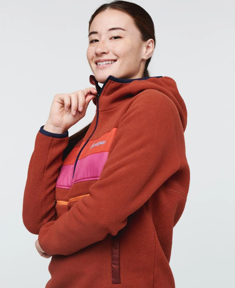 Teca Fleece Hooded Half-Zip Jacket - Womens - Image 32