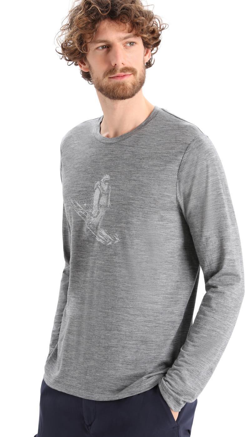 Tech Lite II LS Tee - Skiing Yeti - Mens - Image 2