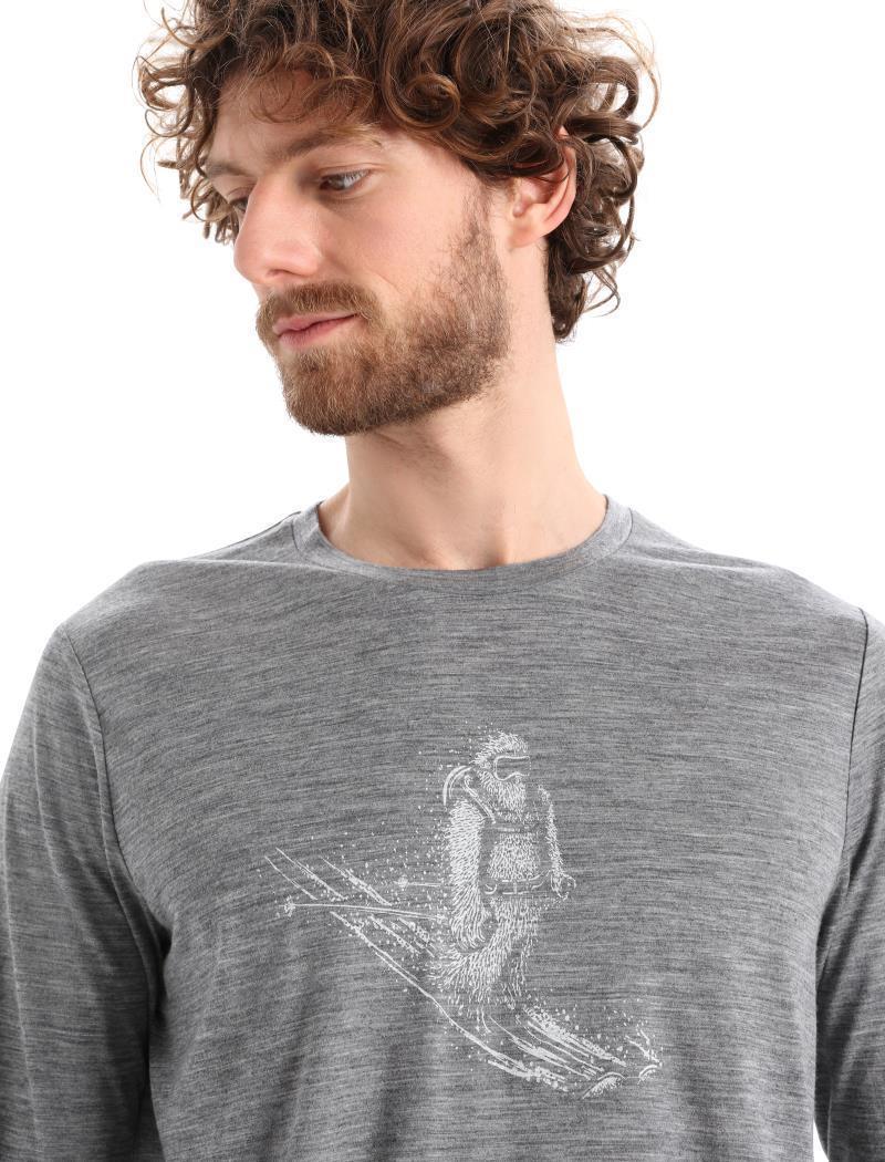 Tech Lite II LS Tee - Skiing Yeti - Mens - Image 5