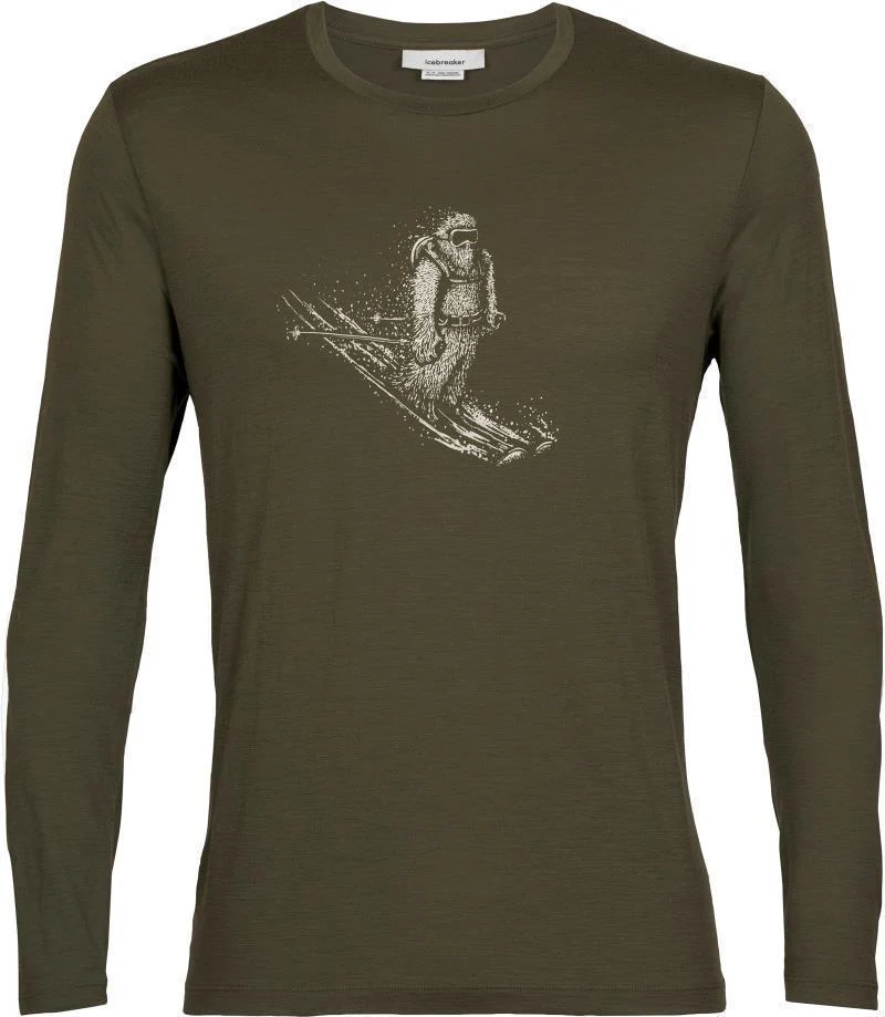 Tech Lite II LS Tee - Skiing Yeti - Mens - Image 7
