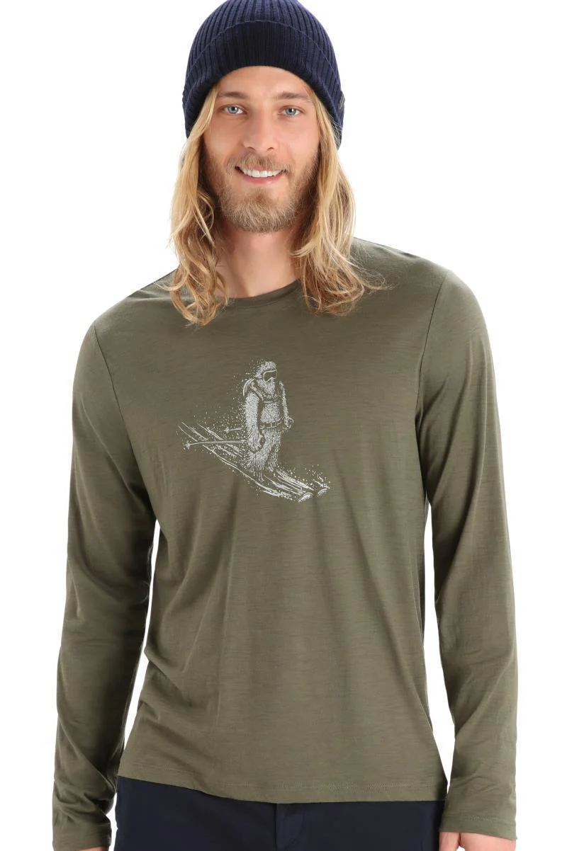 Tech Lite II LS Tee - Skiing Yeti - Mens - Image 8