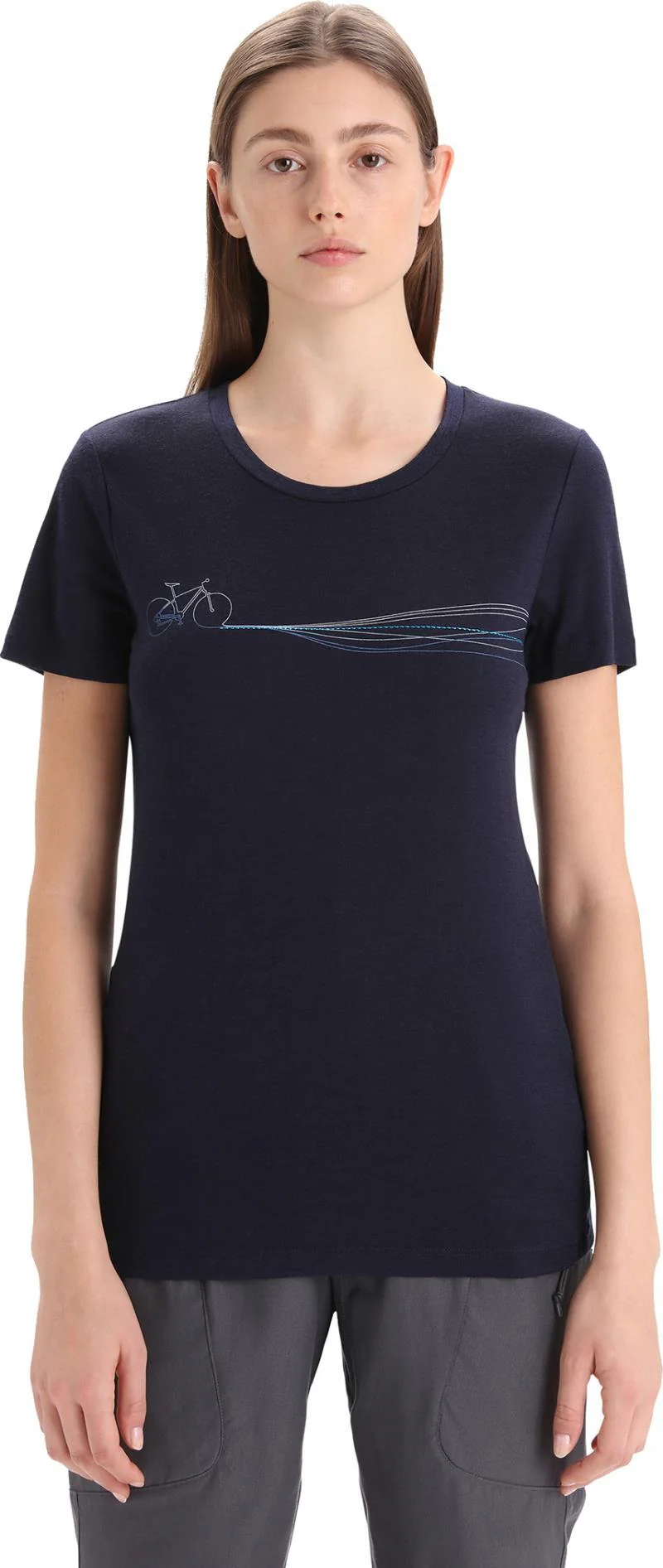 Tech Lite II SS Tee - Cadence Paths - Womens - Image 6