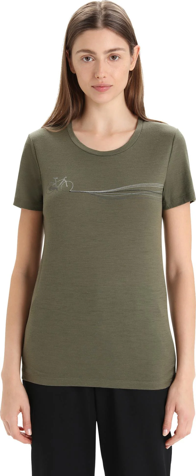 Tech Lite II SS Tee - Cadence Paths - Womens - Image 9