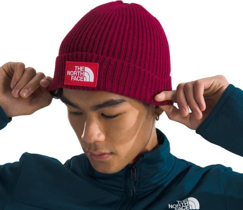 TNF Logo Box Cuffed Beanie, Short - Image 3