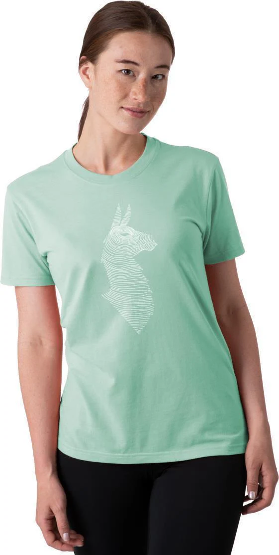 Topo Llama Organic T-Shirt - Womens - Image 2