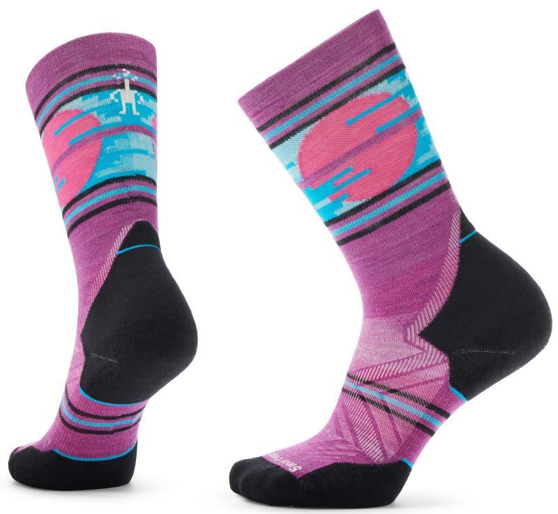 Trail Run Targeted Cushion Sunset Trail Crew Socks - Womens - Image 2