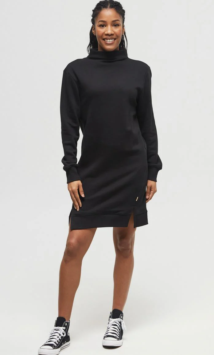 TreeFleece Mock Neck Sweatshirt Dress - Image 4