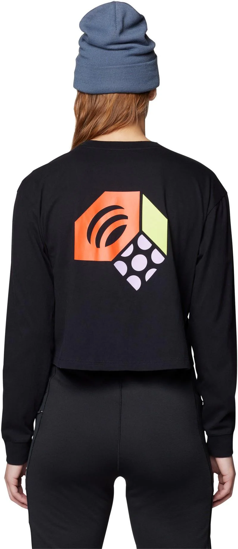 Tri-Color Logo Crop LS - Womens - Image 3