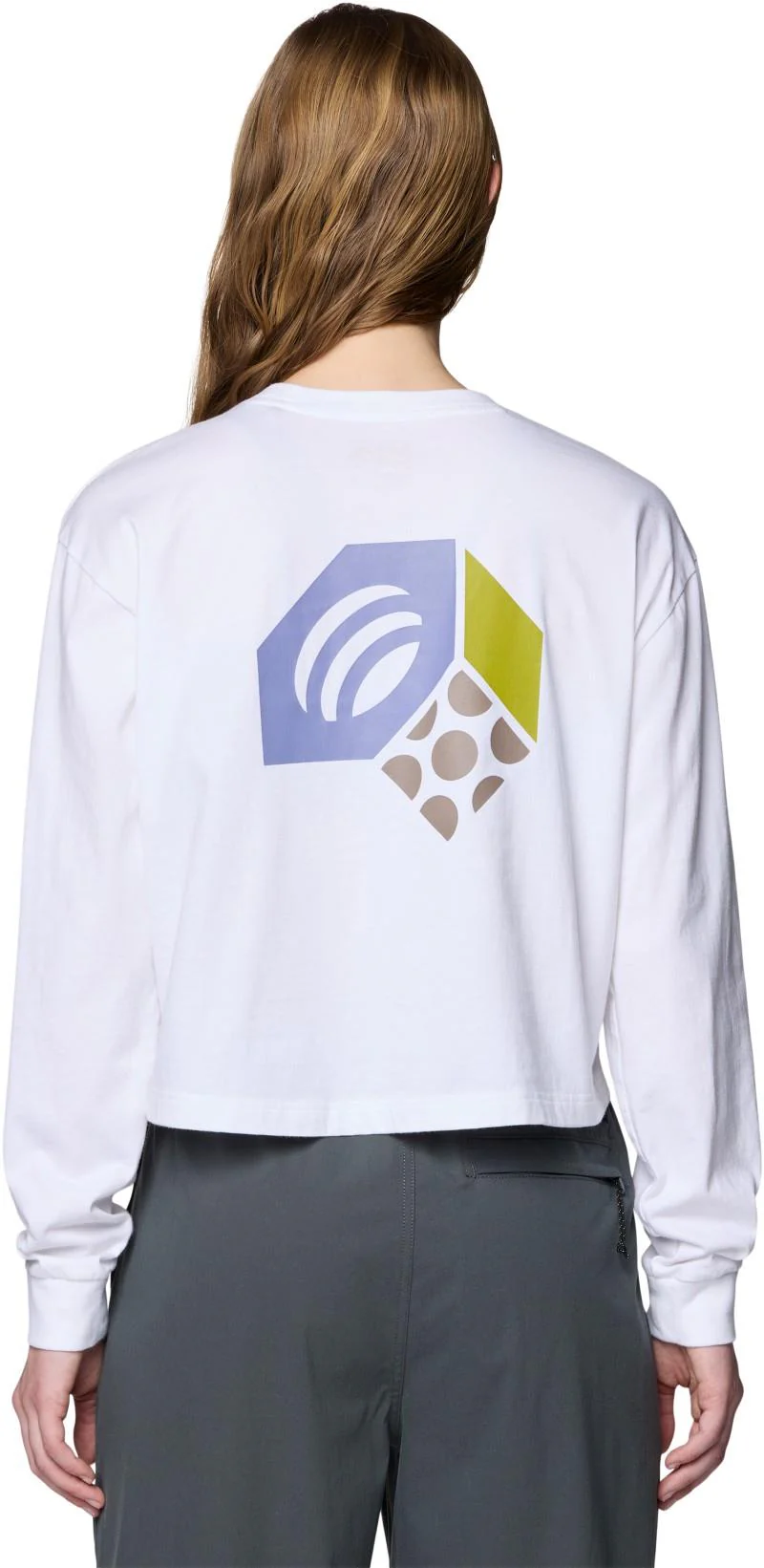 Tri-Color Logo Crop LS - Womens - Image 6