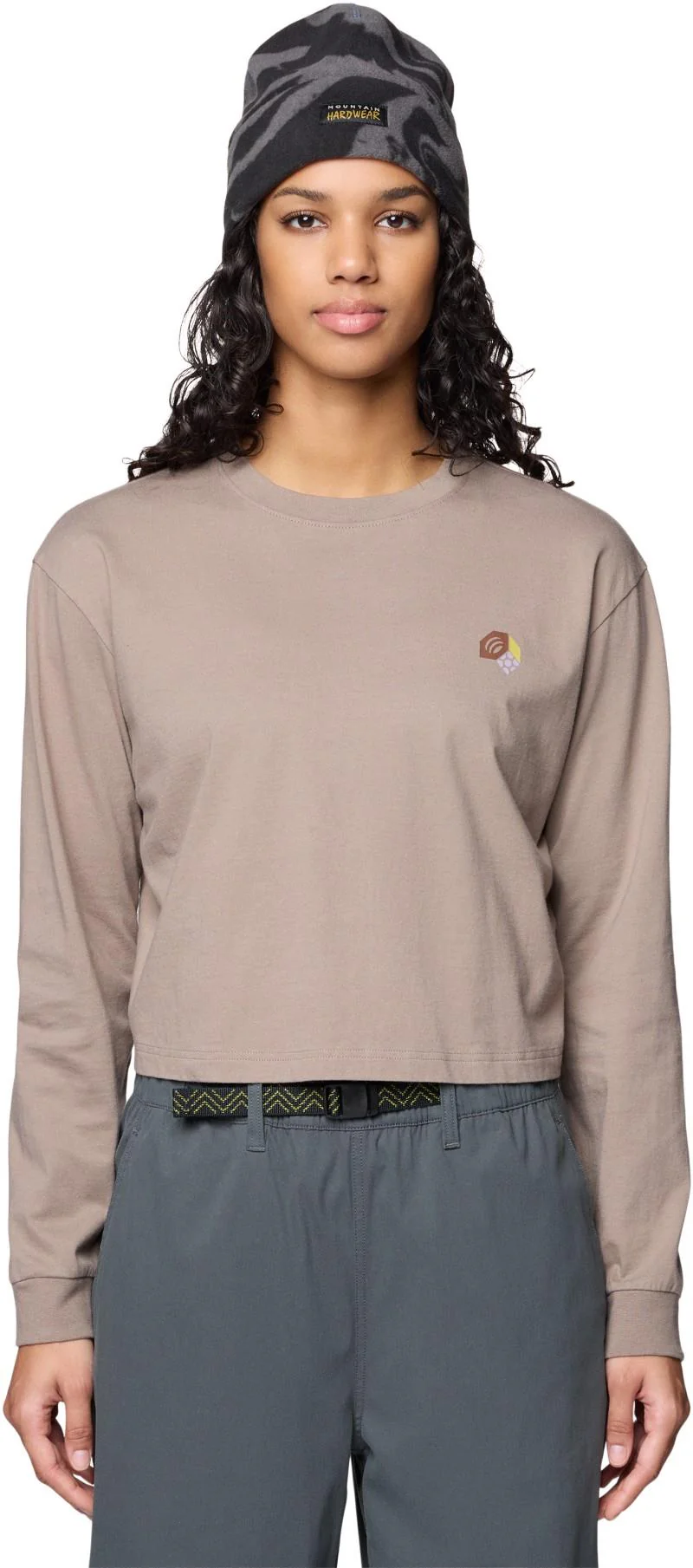 Tri-Color Logo Crop LS - Womens - Image 7