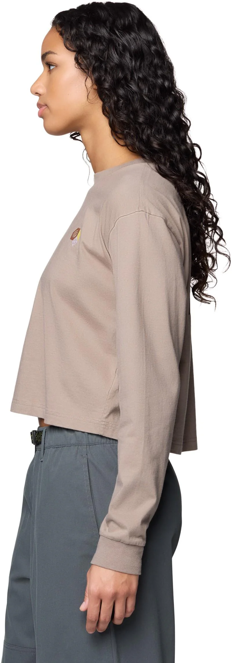 Tri-Color Logo Crop LS - Womens - Image 8