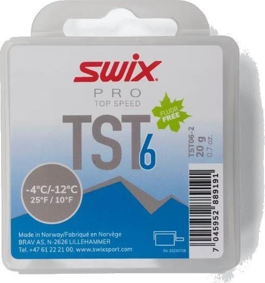 TS6 Turbo Glide Wax, -4C to -12C, 20g - Blue
