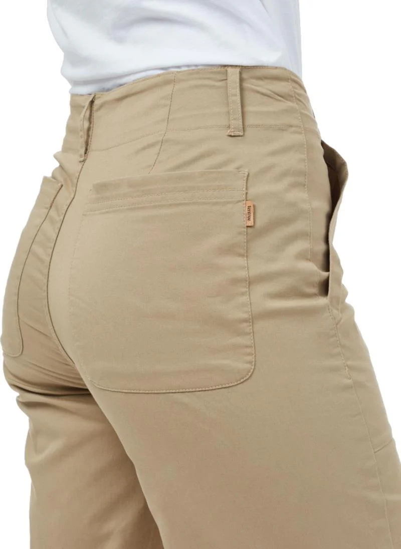 Twill Cropped Wide Leg Pants - Womens - Image 7