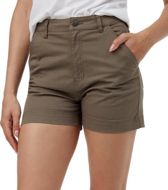 Twill High Waist Shorts - Womens - Image 12