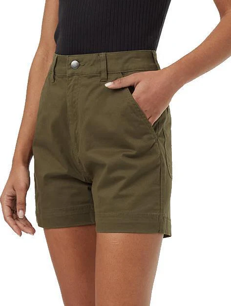 Twill High Waist Shorts - Womens - Image 15
