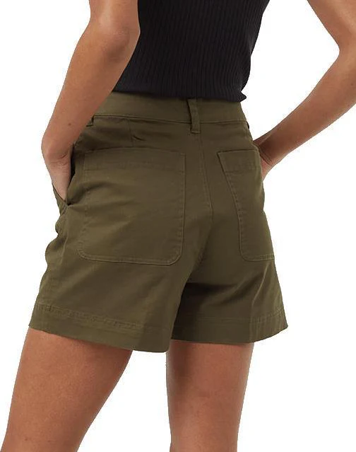 Twill High Waist Shorts - Womens - Image 17