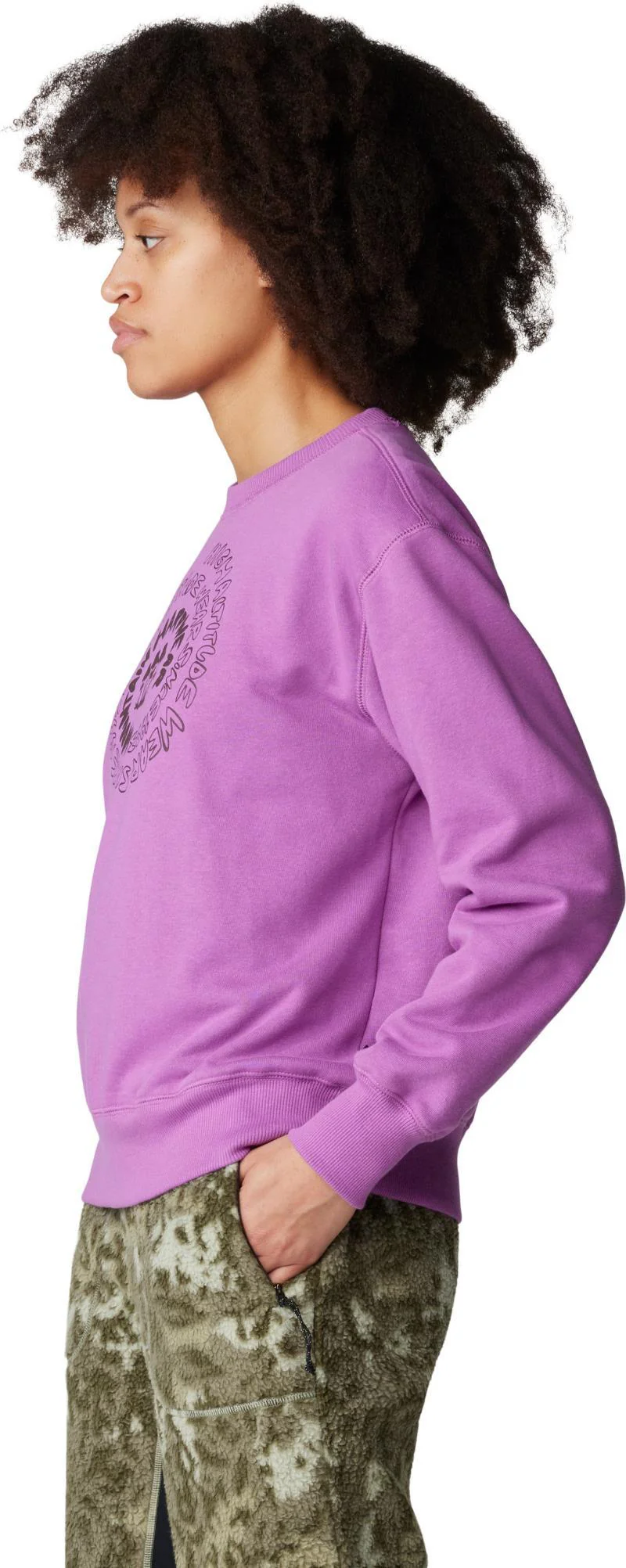 Type Swirl Crew Sweatshirt - Womens - Image 4