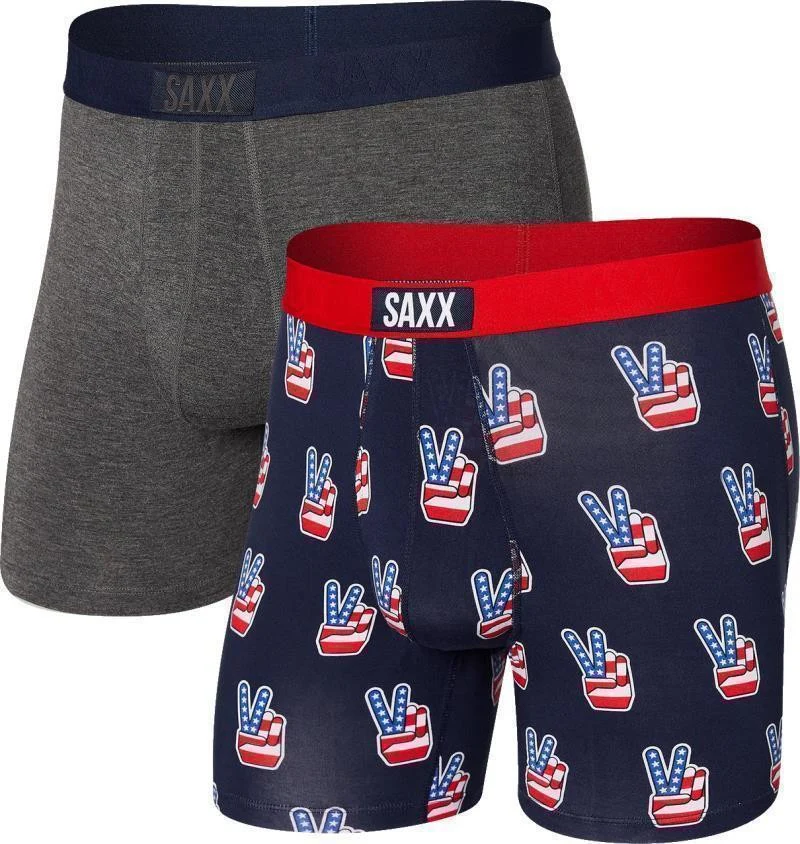 Ultra Super Soft Boxer Briefs w/ Fly, 5" Inseam - Mens - 2 Pack - Image 12
