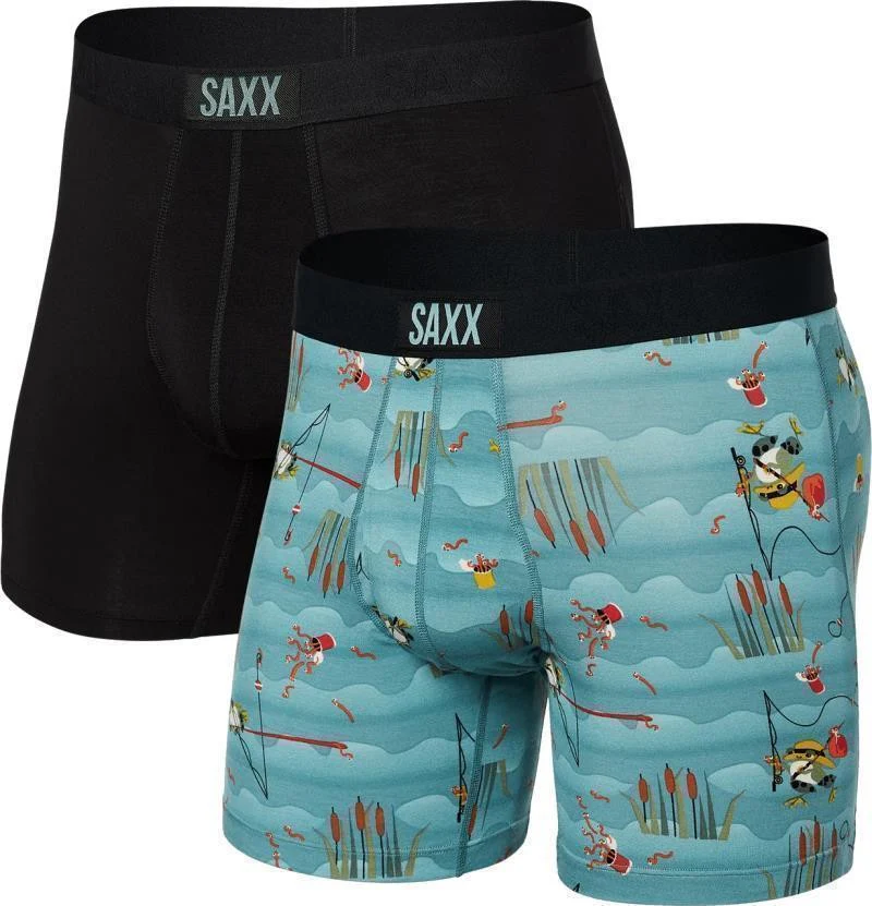 Ultra Super Soft Boxer Briefs w/ Fly, 5" Inseam - Mens - 2 Pack - Image 20