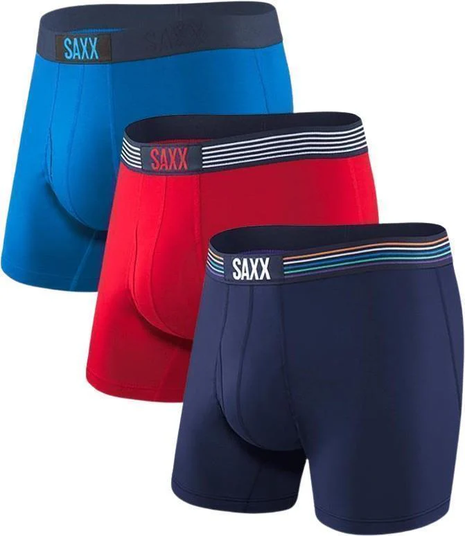 Ultra Super Soft Boxer Briefs w/ Fly, 5" Inseam - Mens - 3 Pack - Image 3