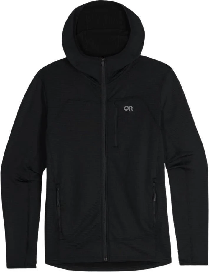 Vigor Grid Fleece Full Zip Hoodie - Mens