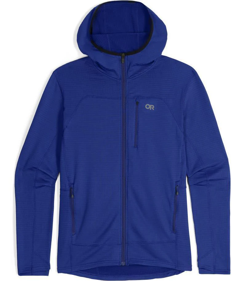 Vigor Grid Fleece Full Zip Hoodie - Mens - Image 2