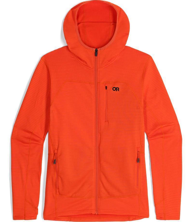 Vigor Grid Fleece Full Zip Hoodie - Mens - Image 4