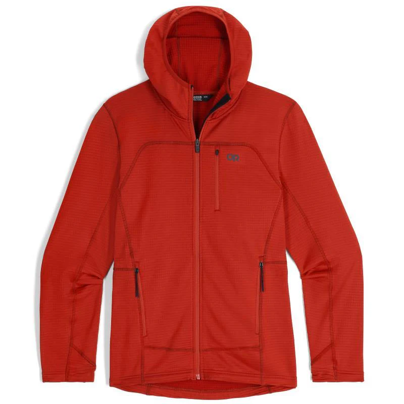 Vigor Grid Fleece Full Zip Hoodie - Mens - Image 5