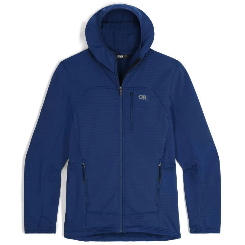 Vigor Grid Fleece Full Zip Hoodie - Mens - Image 6