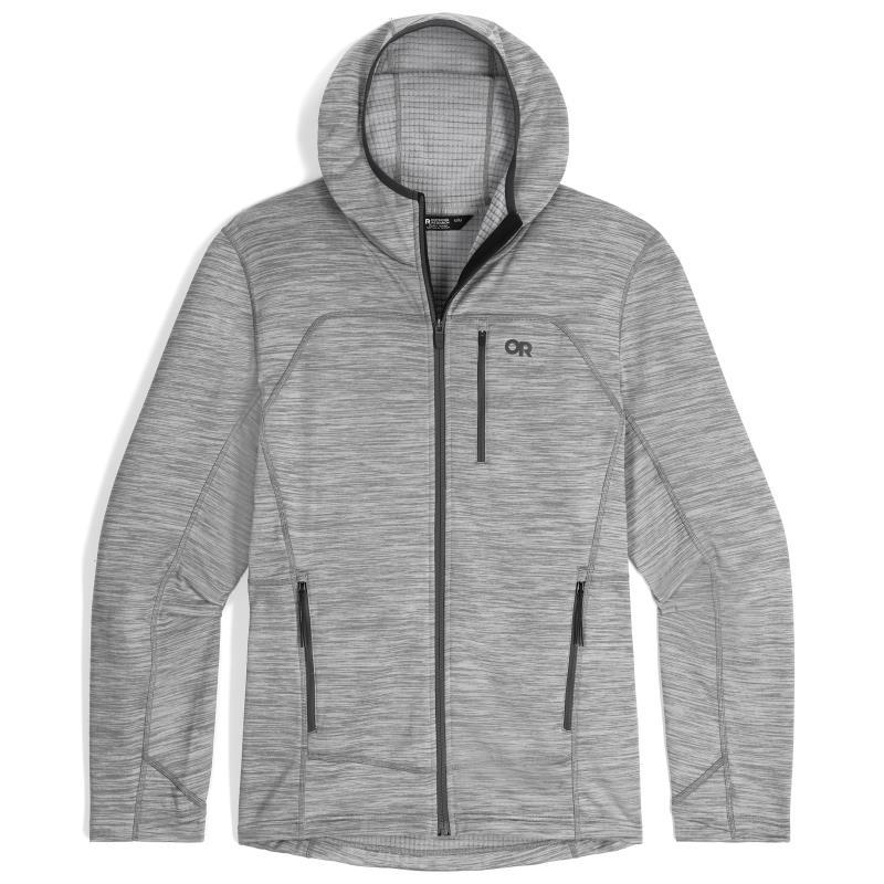Vigor Grid Fleece Full Zip Hoodie - Mens - Image 7