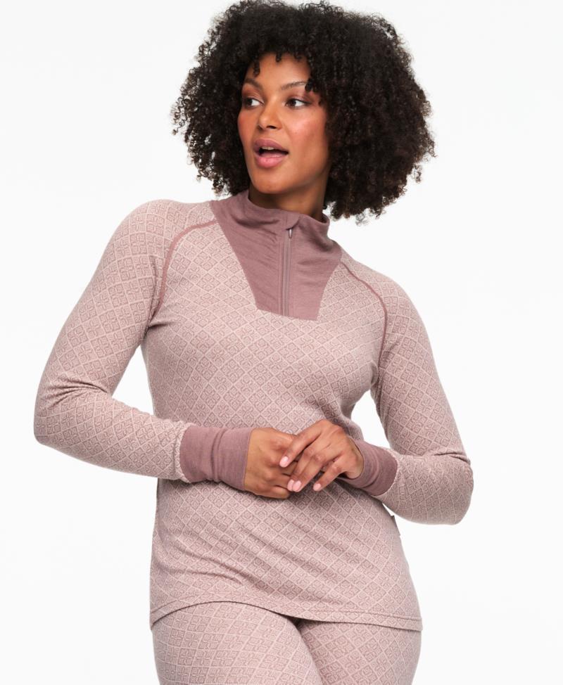 Voss Cashmere Mix Half Zip - Womens - Image 7