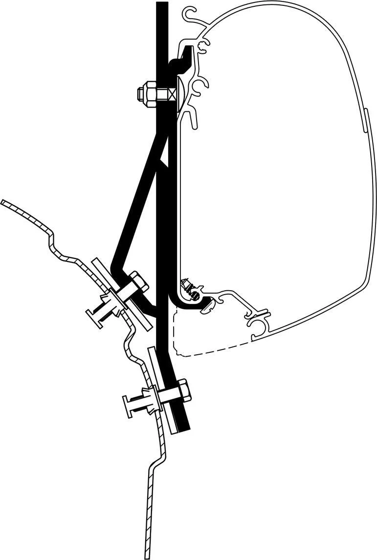 VW T4 Adapter (For Use With Direct Mount Awnings) - Image 2