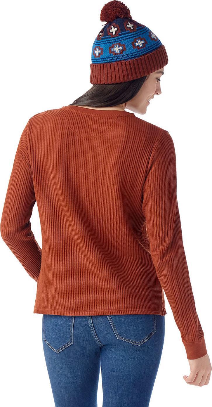 Waffle Long Sleeve Henley - Womens - Image 3