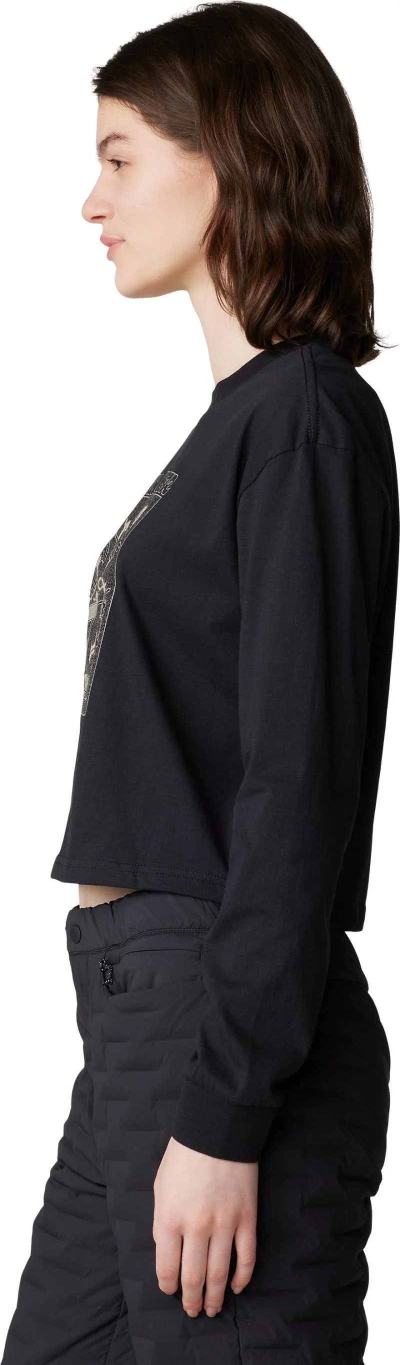 Wild Flowers Boxy Crop LS - Womens - Image 2