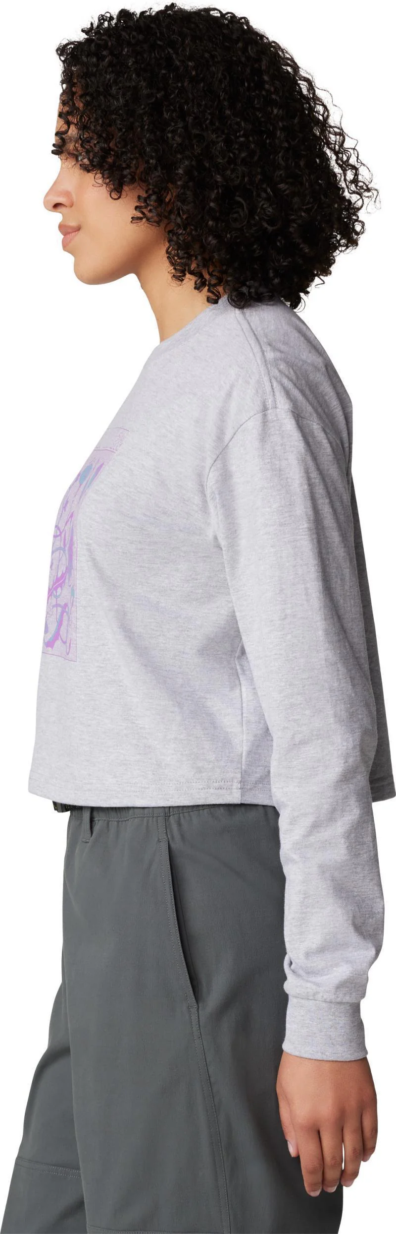 Wild Flowers Boxy Crop LS - Womens - Image 7
