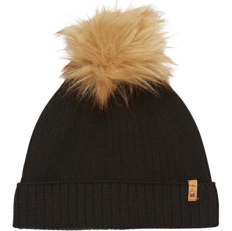 Wool Faux Fur Pom Beanie - Image 2