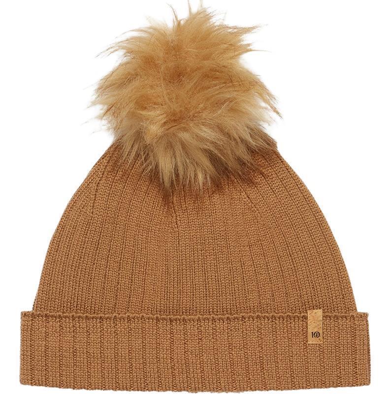 Wool Faux Fur Pom Beanie - Image 3