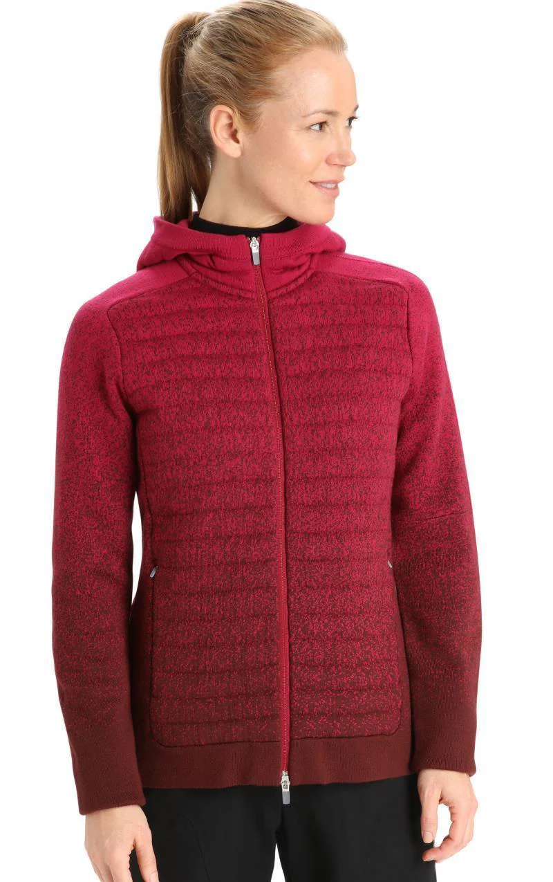 ZoneKnit Insulated LS Zip Hoodie - Into the Deep - Womens - Image 2